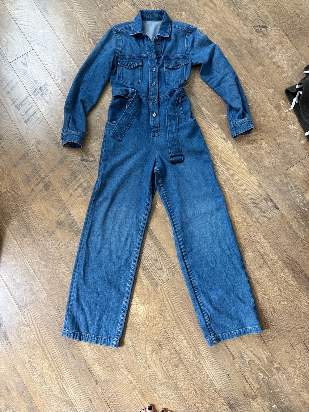 Aritzia Indigo Denim Utility Jumpsuit